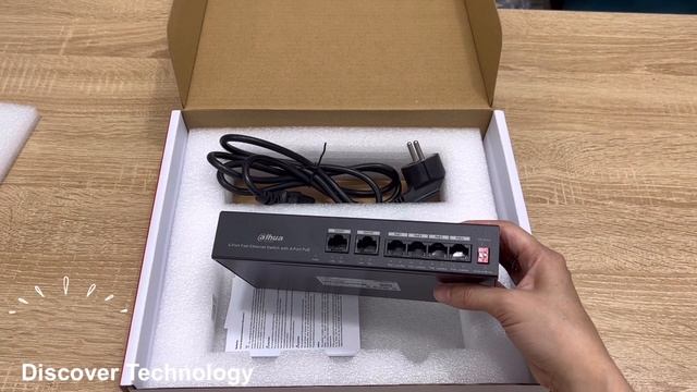 Đập Hộp Switch POE 6 cổng tốc độ cao DAHUA DH-PFS3006-4ET-36 #dahua #discovertechnology #namthang