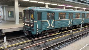 Метровагоны 81-717/714 (Номерной) На Станции Технопарк