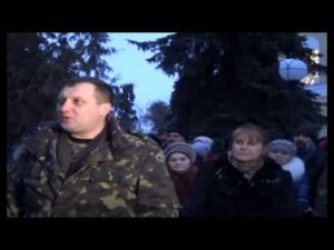 Жители Глухова провели бойцов в зону АТО
