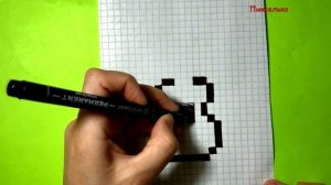 Как Рисовать Укулеле по Клеточкам ♥ Рисунки по Клеточкам