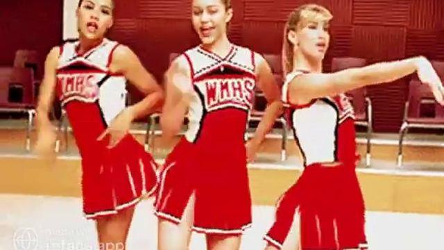 Miley Selena Demi as Quinn Brittany Santana Gif смотреть онлайн