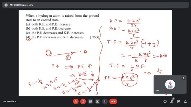 NCERT Class 12 Physics : Atoms - NEET PYQ