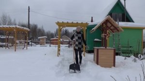 Дача зимой. Убираю снег! 2019 год