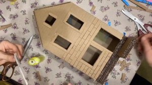 домик из картона своими руками