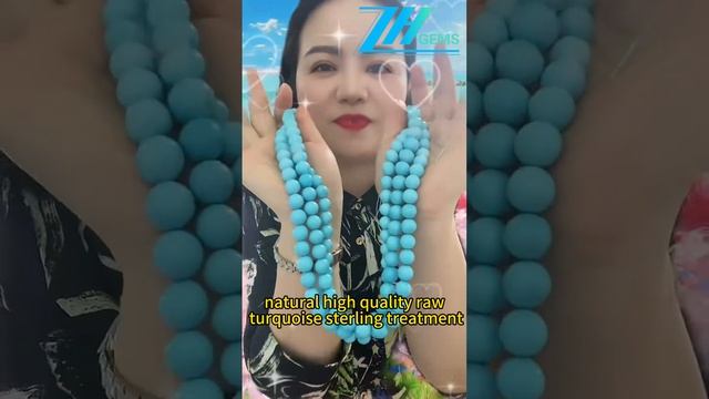 20241129-01 Our company undertakes the natural high quality raw turquoise sterling treatment