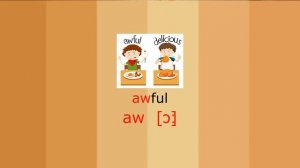Digraph: aw [ɔː] reading rule /