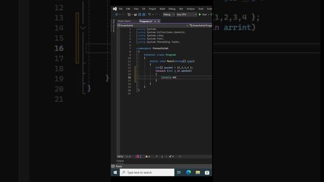 C# foreach loop | Easy learning of C# for beginners | C# Programming Tools