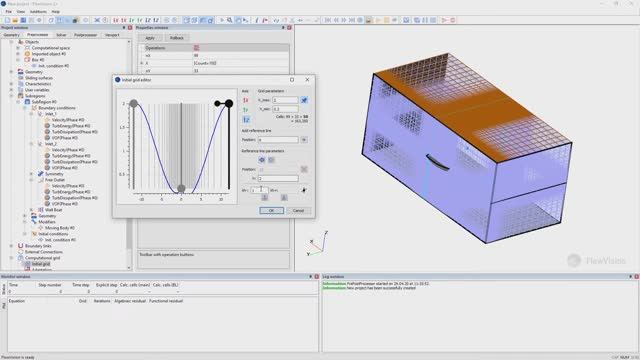 FlowVision Tutorial: Floating boat