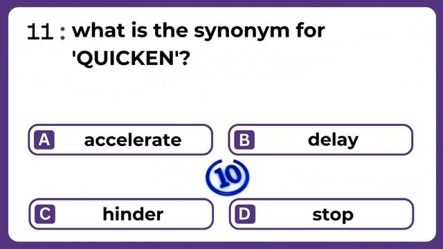 Unlocking the Power of Words: Synonyms Galore in this MCQ Challenge! #quiz 7