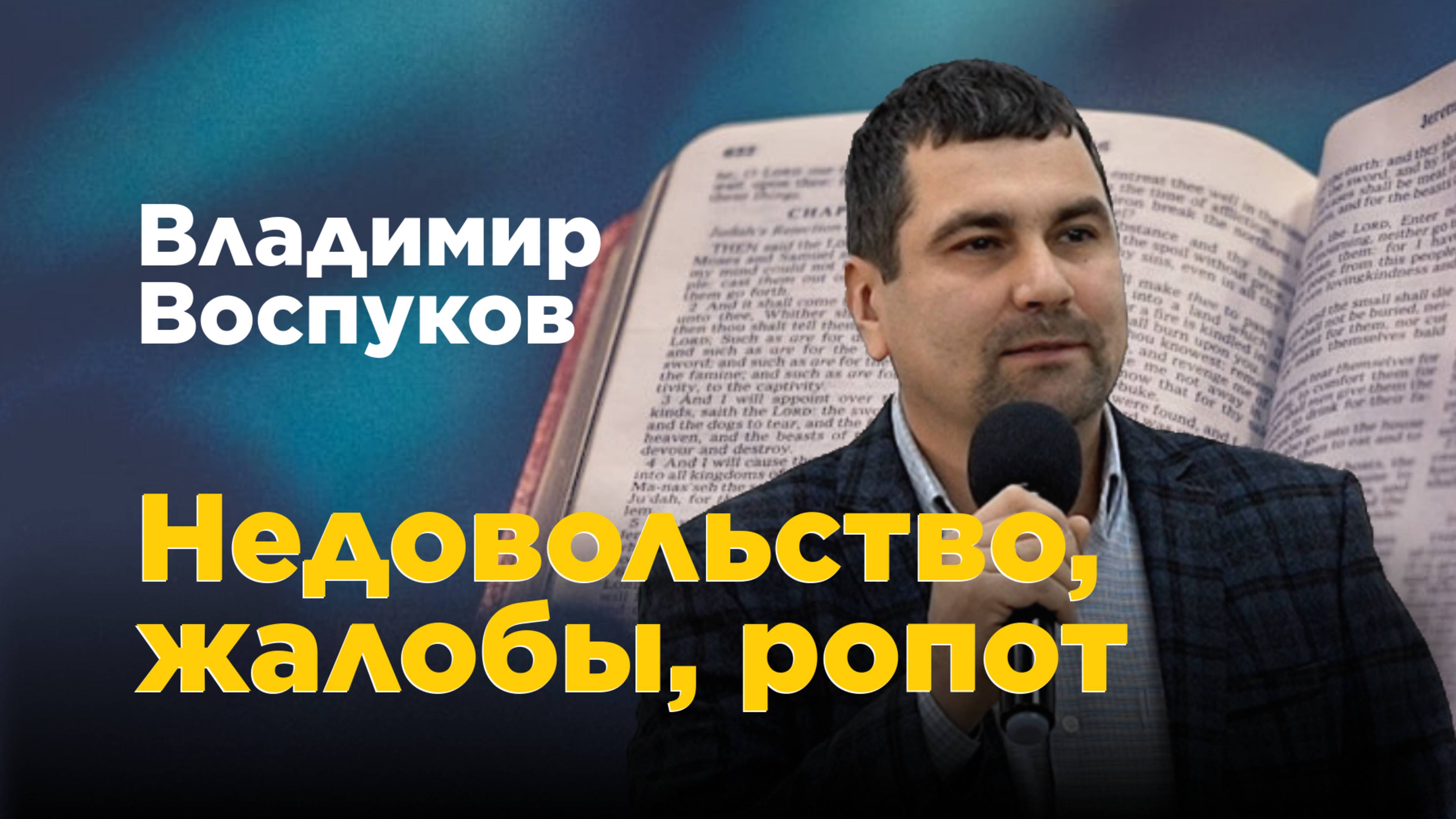 Недовольство, жалобы, ропот. Владимир Воспуков