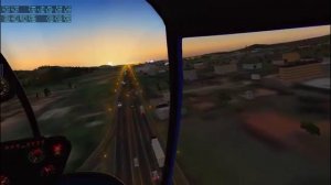 Подход и посадка на вертолете Robinson R22/Approach and landing Robinson R22