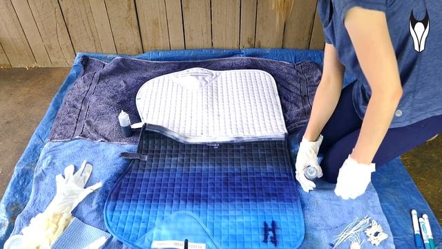 TIE DYEING AN OUTFIT FOR MY HORSE! | Equestrian DIY Challenge смотреть онлайн