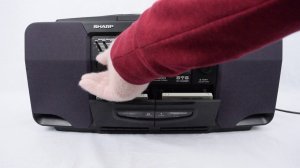 Vintage Sharp WQ-CH800 5 CD Boombox Testing