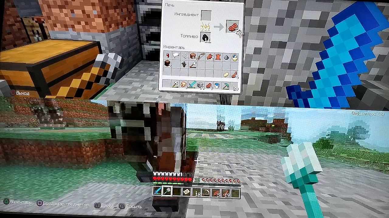 Майнкрафт, прохождение на PS3 #1. LetsPlay смотреть онлайн