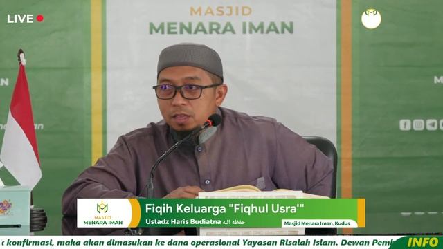 [Kajian Rutin] Fiqih Keluarga "Fiqhul Usro'" | Ustadz Haris Budiatna Hafidzahullah смотреть онлайн