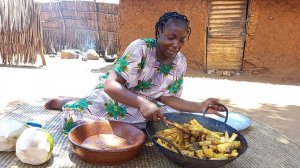 African Village Life//Cooking Most NUTRITIOUS Traditional FOOD for Lunch