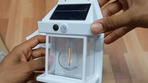 solar interaction wall lamp Unboxing /how to use outdoor lamp and review/bk-888 lamp/ #sensorlight