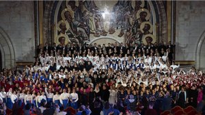 Большой сводный хор XIII Всероссийского хорового фестиваля "Осеннее многоголосие" 25.11.2024