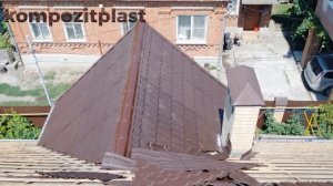 Композитпласт-черепица от "Славной кровли". Обзор объекта 2023 г.