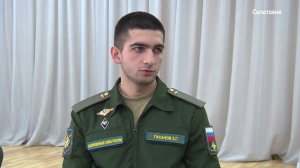 Встреча с демобилизованным солдатом срочной службы Зайнудином Гасановым
