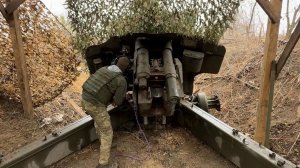 Расчеты артиллеристов играют ключевую роль в боях под Работино