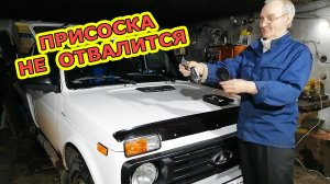 Огромная ПРИСОСКА на ЛОБОВОЕ СТЕКЛО. Трактором не оторвешь