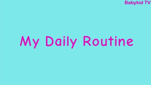 My daily routine / Daily routine flashcards смотреть онлайн