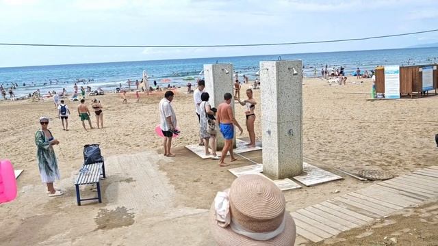 22 ⛱️ ПЛЯЖ ОРЛЁНОК  Самый лучший пляж за весь наш отдых #песок #волны #детскийлагерь #орлёнок