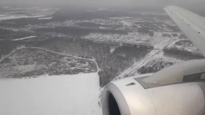 Посадка в Кольцово облачность Сухой Супер Джет