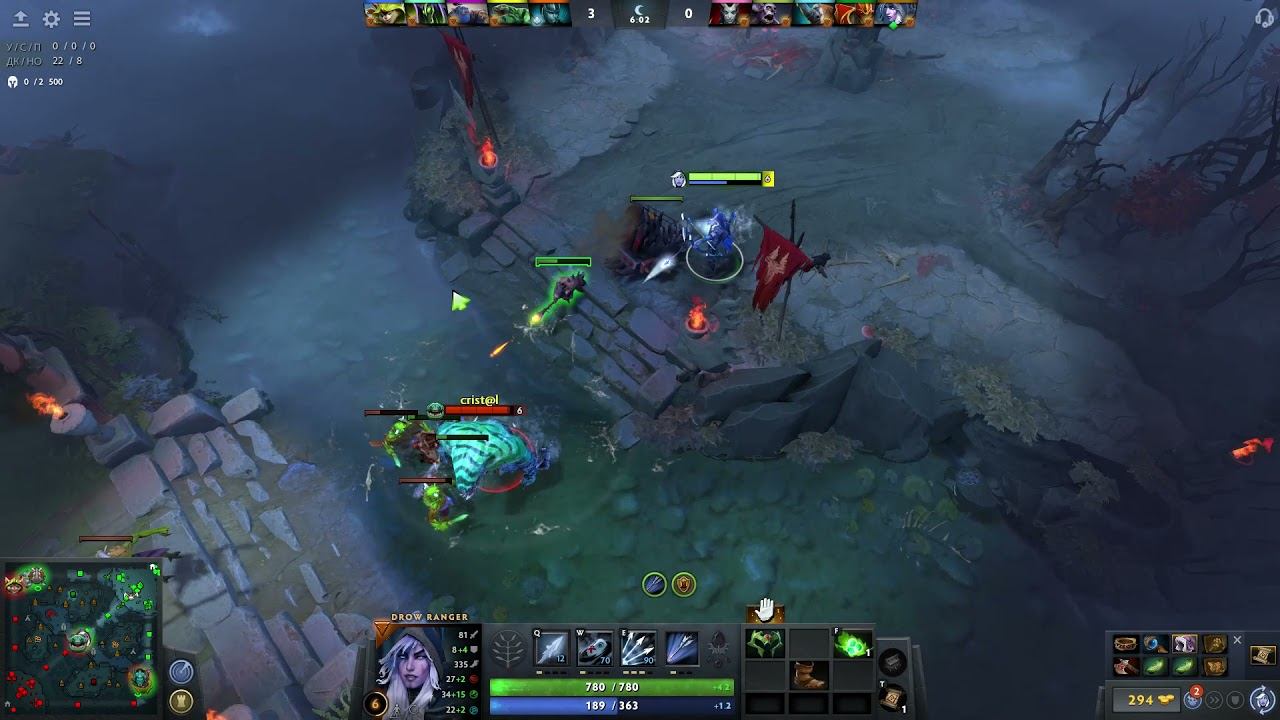 Dota 2 Anti-Mage Дота 2 Антимаг, когда даже твоя команда играет против тебя лютый пот. Трудная катк смотреть онлайн