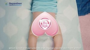Bepanthen Ointment rich in Provitamin B5, regenerates your baby’s skin from within