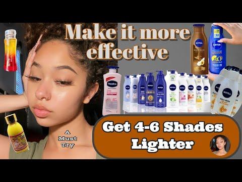 Mix Nivea body Lotion This way for Clean Lighter skintone / Mix Vaseline Lotion for skin whitening