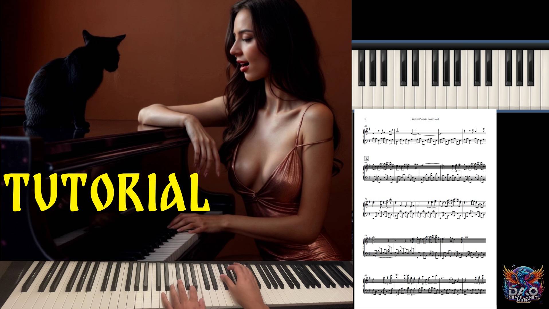 Velvet Purple, Rose Gold - Tutorial + A Song "A New Tradition" by L-Vega and DAO New Planet Music