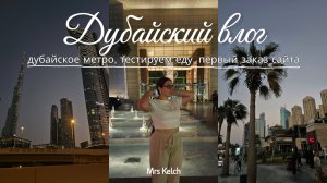 VLOG: впервые катаюсь на метро, первый заказ сайта, тестируем еду, дубайский влог