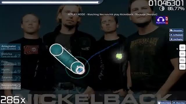 Nickelback- Rockstar Osu! смотреть онлайн