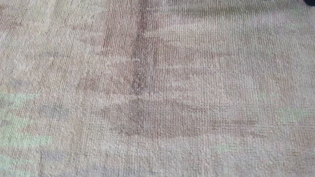 Vintage French Art Deco Pink Botanic Handmade Wool Rug BB3779