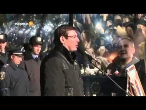 КИЕВ  МАЙДАН НЕЗАВИСИМОСТИ  Милиция с народом  21 02 2014 Ukraine  War in Kiev