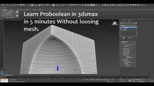 3ds max Pro Boolean cut#3dsmaxboolean#probooleanin3ds max