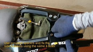 BIZEN® Bajaj NS 200 touring luggage rear rack/carrier