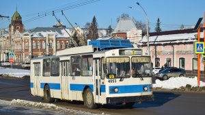 Троллейбус ЗиУ-682 КВР БТРМ-4053. Покатушки по Барнаулу.