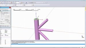 Расчет местной устойчивости узла из металлических труб в midas FEA