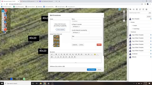 How To Roll20 Warmaster