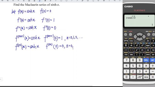 Maclaurin series of sinh x смотреть онлайн