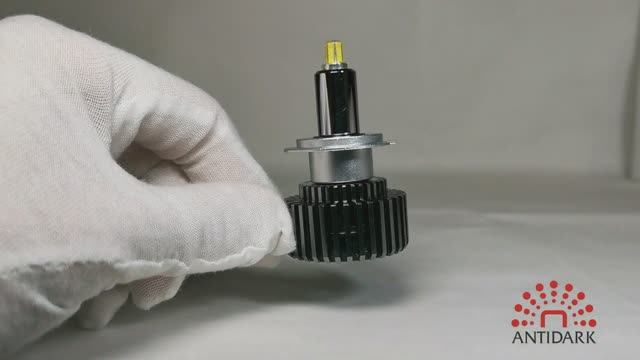 Мегаяркие светодиодные лампы H7 без темных зон. смотреть онлайн