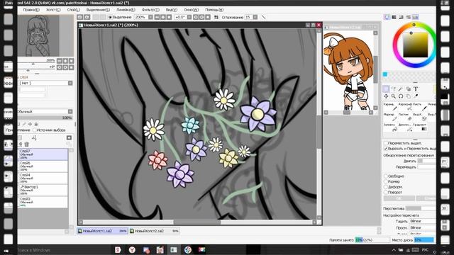 Арт в стиле Ханахаки ~ | SpeedPaint | ~ Art challenge day 1 смотреть онлайн