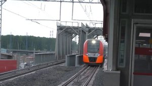 Электропоезд ЭС2Г-059 Ласточка станция МЦК Ростокино