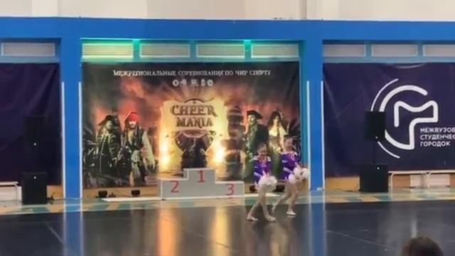16.04.23 СПБ Чир-фристайл двойка межрегион. сорев. по Чир-спорту Екатерина Балашова- Полина Фëдоров