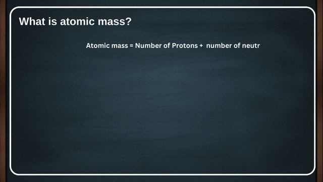 Atomic structure - Atomic number and atomic mass, an introduction