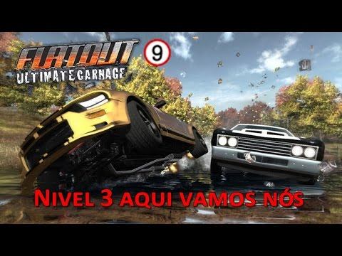 Flatout ultimate carnage walktrough #9 Nivel 3 aqui vamos nos смотреть онлайн