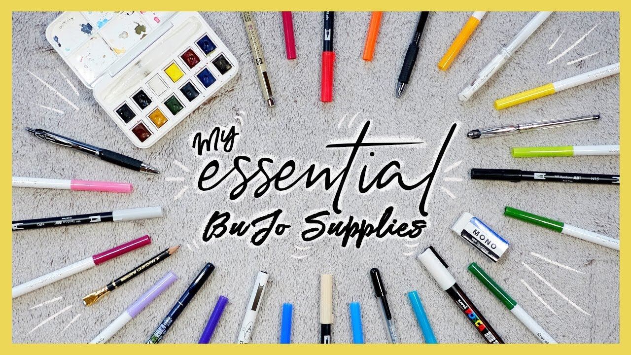 MY ESSENTIAL BULLET JOURNAL SUPPLIES  | PLANT BASED BRIDE